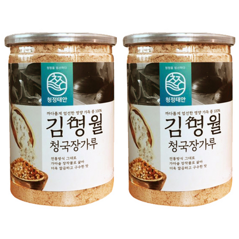 청정태안 김명월 흰콩 청국장가루, 500g, 2개