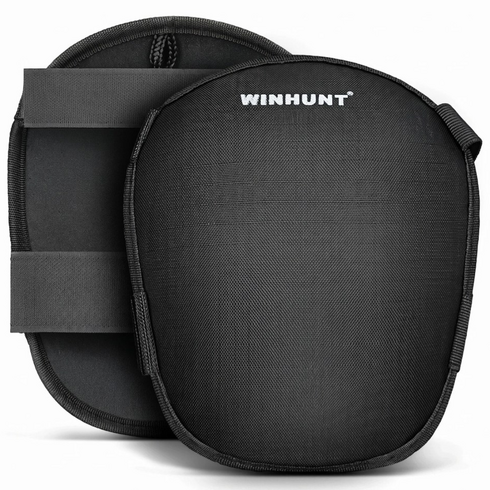 WINHUNT 작업용 무릎보호대 두꺼운 젤 쿠션 폼 건설 원예 패드, 2개, Black