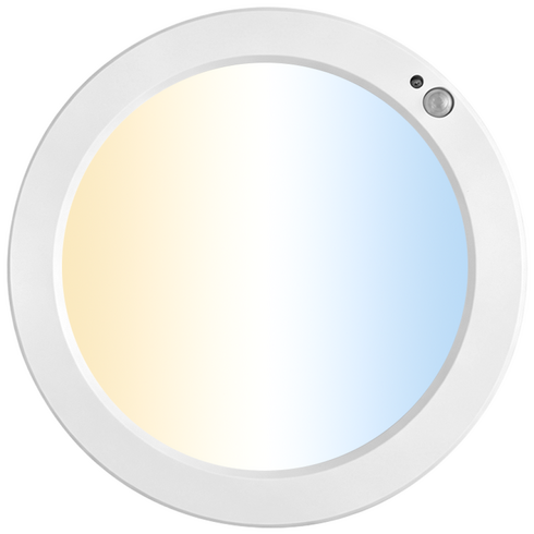 WHAREIDI 스마트 LED 슬림 원형 멀티 직부 겸용 센서등 밝기조절 색온도 조절 현관등, 1개, 화이트