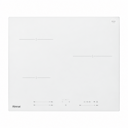 린나이 인덕션 3구 화이트 유로케라 타공사이즈 560x480, 빌트인, 620MW