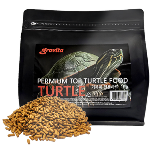 그로비타 거북이 전용사료 대용량버젼 1kg, 1개, 2.2L