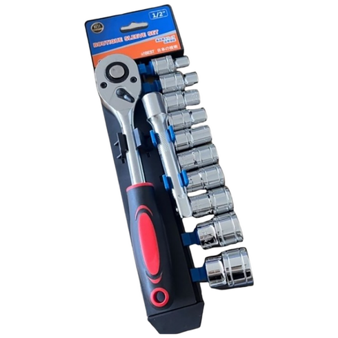 GRERNER 복스핸들 소켓렌치 1/2인치 복스알 12종, 1개