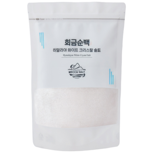 회금 순백 (히말라야 화이트 크리스탈 솔트) 미네랄소금, 1kg, 1개, 가루형