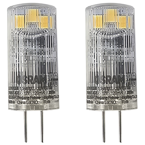 오스람 기존 할로겐 20W G4 대체 LED 핀 12V 1.8W, 전구색, 2개