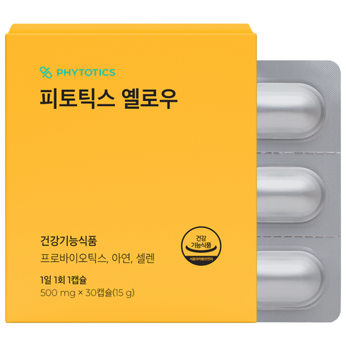 피토틱스 옐로우 프로바이오틱스 500mg, 30정, 1개