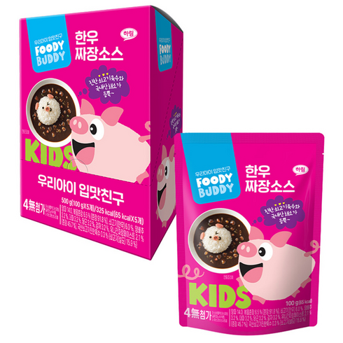 푸디버디 한우 소스, 100g, 5개, 짜장맛