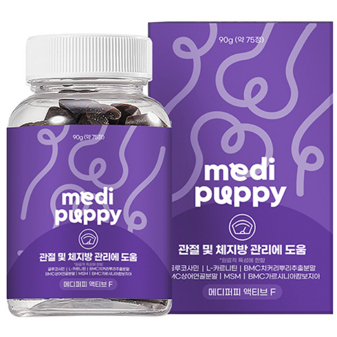 메디퍼피 리포좀 다이어트 영양제 강아지 노령견 노견 체중관리 체지방 감소 도움, 1개, 관절, 90g