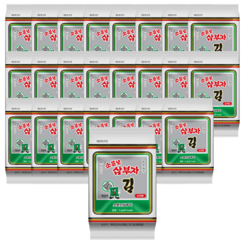 소문난삼부자 재래 도시락김, 24개, 5g