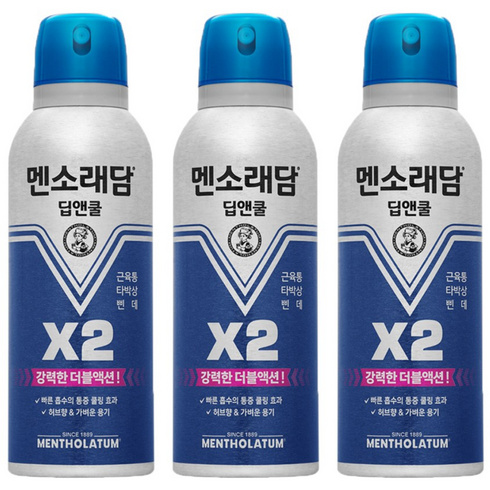 멘소래담 딥앤쿨 에어로솔 150ml, 1개입, 3개