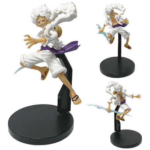 애니메이션 피규어 원피스 루피 흰머리 책상 장식품 선물용 18 cm, 1개