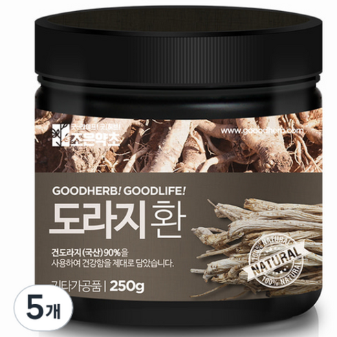조은약초 프리미엄 도라지환, 5개, 250g