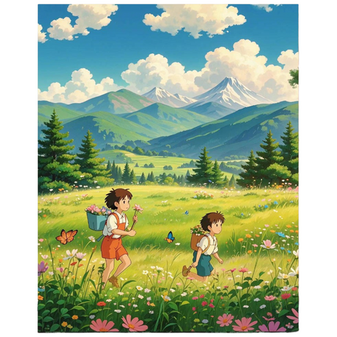 DIY 명화그리기 유화 그림 그리기 아크릴화 30*40cm, U타입, 1개