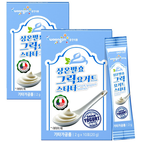 웅진식품 무첨가 상온발효 그릭요거트 스타터 20종유산균 파우더 분말, 20개, 2g