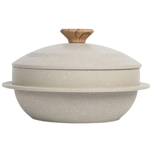 귀월미 인덕션 뚝배기 가마솥 화이트, 1개, 20cm