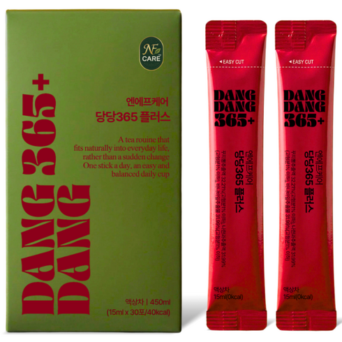 NEW 당당365 플러스 국산 구찌뽕 바나바잎 나한과 여주 돼지감자 1일 1포 당케어, 1박스, 450ml