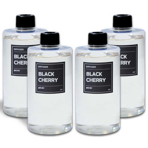 JSP디퓨저 500ML 리필액 4개, 블랙체리