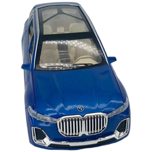 1:24 다이캐스트 모형 다이케스트 비엠더블유 BMW X7 SUV 완구 미니어쳐 피규어 자동차 장난감, 블루, 1개