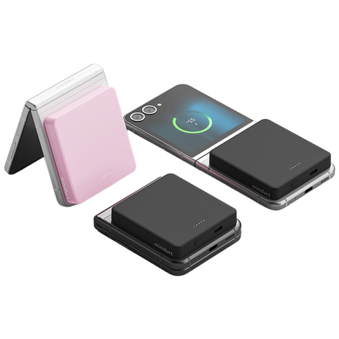 미니덕트 맥세이프 미니 고속 무선보조배터리 4000mAh, mi200DT, 매트 블랙