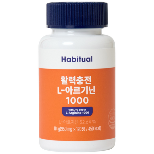 와이즐리 활력충전 L-아르기닌, 1개, 120정
