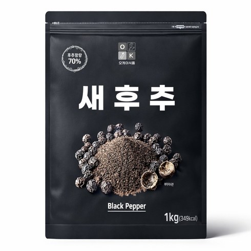 오케이 후추 후추분말 대용량, 1개, 1kg
