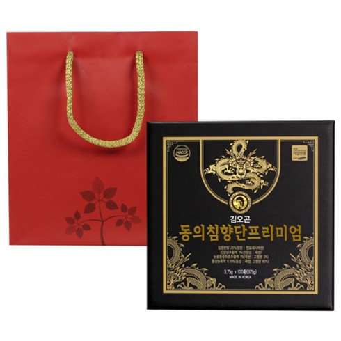 김오곤 동의침향단 프리미엄 100일의 건강 3.75gx100환 설선물 부모님선물, 100개, 3.75g