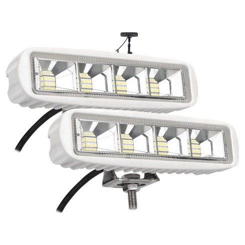 엔엘펄 LED 탐조등 12V-24V 일자형 써치라이트 화물차 작업등, 1세트