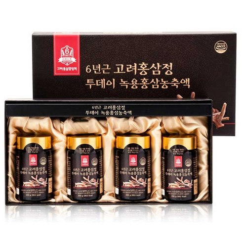 고려홍삼중앙회 6년근 고려홍삼정 투데이 녹용홍삼 농축액 + 쇼핑백, 1kg, 3세트