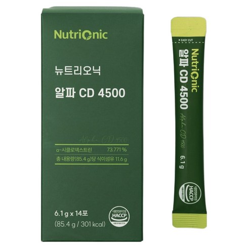 [국내 최고함량] 알파4500 알파CD 알파시디 알파씨디 알파시클로덱스트린, 3개, 85.4g