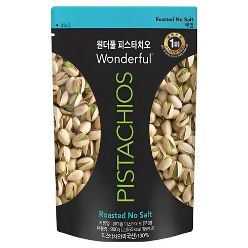 원더풀피스타치오 무염, 900g, 1개