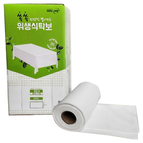 뽑아쓰는 비닐 식탁보 대용량 90매 본품 1개 130cmx96cm, (130x96cm)