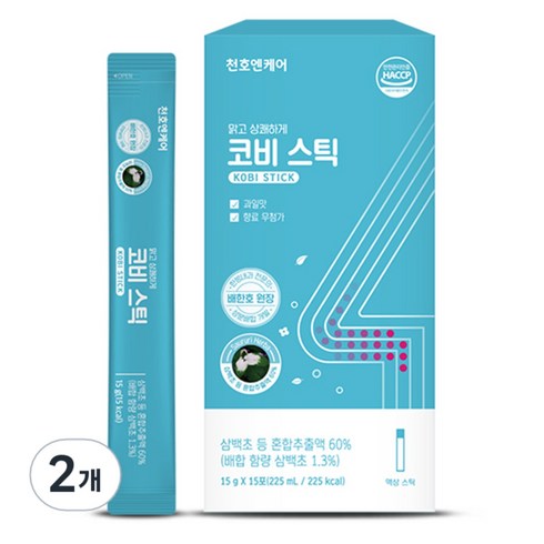 천호엔케어 코비 스틱 15p, 225ml, 2개