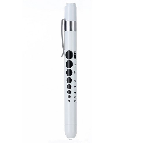 동공펜 LED 라이트펜 간호사 군인 군대 훈련소 불빛 후레쉬 볼펜 펜, 1개, 화이트