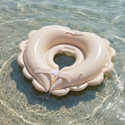 스윗스윔 신생아 아기 목튜브 영유아 베이비 물놀이, 1개, 크림베이지