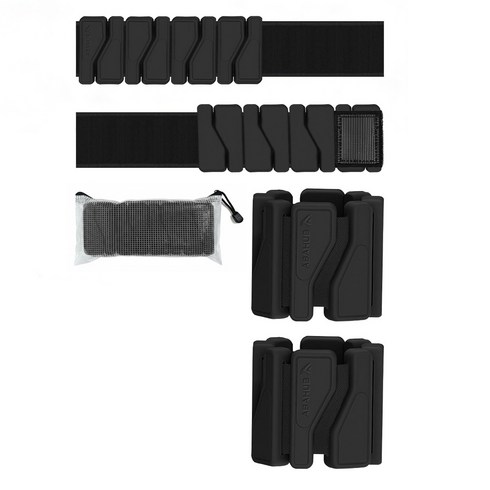 ABAHUB 실리콘 모래주머니 중량밴드 2p 손목 발목 착용 운동, 블랙, 1kg