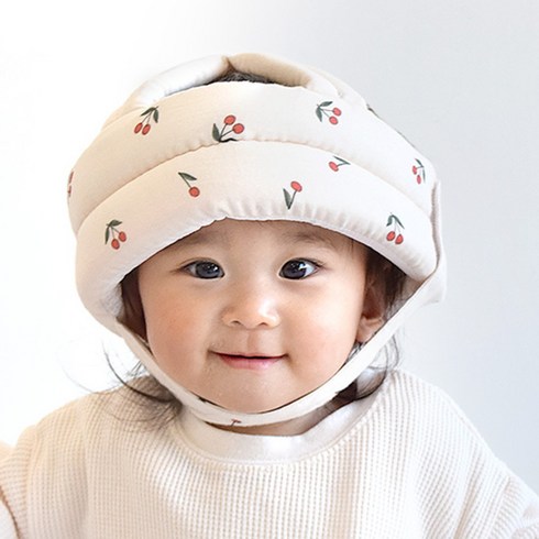 케라타 ibul 유아용 아기 머리쿵 보호대 머리 보호 헬멧 2cm, 1개, 체리.