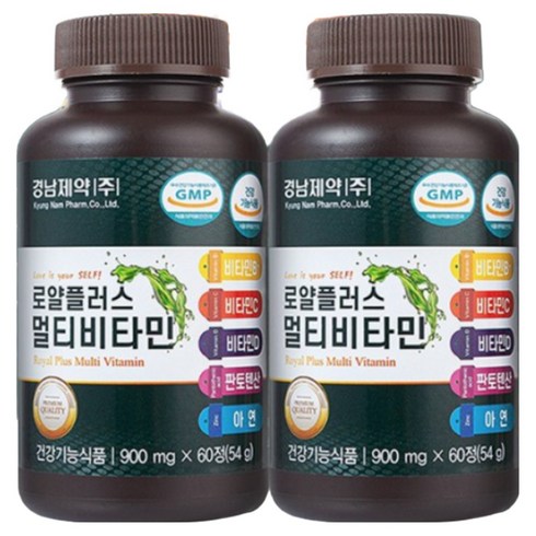 [경남제약] 로얄플러스 멀티비타민 60정 x 2병, 3개, 120정