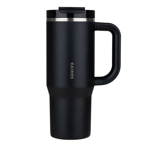 카이로스 데일리핏 플로 텀블러, 1개, 887ml, 블랙