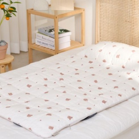 베베누보 DIY 듀라론 모달 양면 에어메시 사계절 어린이집 낮잠이불세트 분리형, 체리베어