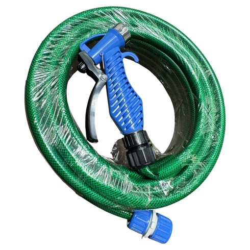 에이팩스케미칼 차량 고압 가정용 세차호스 10m 15nm 20m 30m, 녹색, 15m