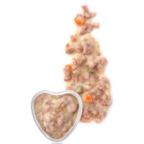 비타크래프트 어덜트 고양이 포에시 하트 주식캔 소스, 혼합맛(치킨/야채), 85g, 15개
