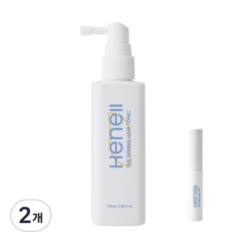 헤넬 더 스프링 임산부 헤어토닉 비듬 가려움 두피보습, 2개, 105ml