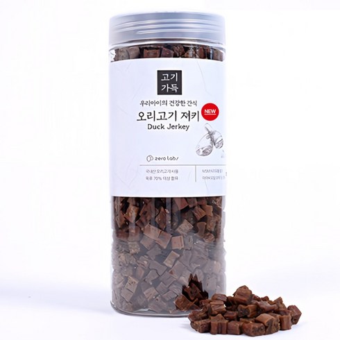 제로랩스 고기가득 져키 강아지 노즈워크 간식, 오리고기, 1kg, 1개