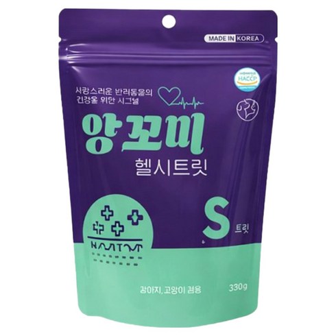 앙꼬미 헬씨트릿 강아지 고양이 겸용 영양제 S트릿 330g, 2개, 피부/피모, 33회분