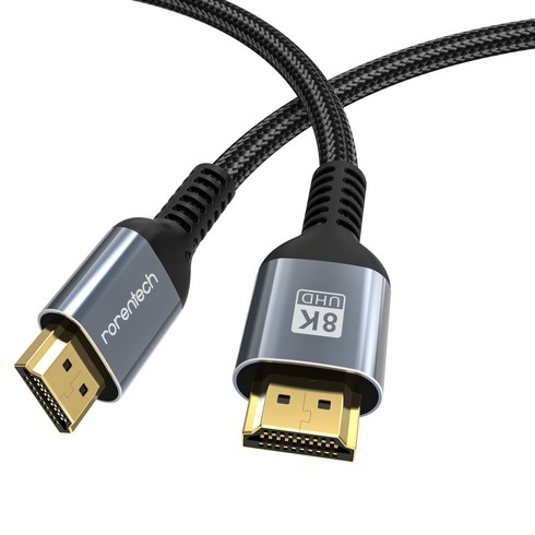 로랜텍 8K UHD 울트라 듀얼 모니터 HDMI v2.1 케이블, 1개, 1.5m
