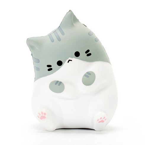미리모아 우주최강 말랑이 고양이 스퀴시, 2개, 12g, 그레이