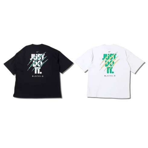 정품배송 나이키 NSW 백프린팅 그래픽 남녀공용 기능성 면티 데일리 오버핏 블랙 화이트 검정색 흰색 반팔 티셔츠 Orosy
