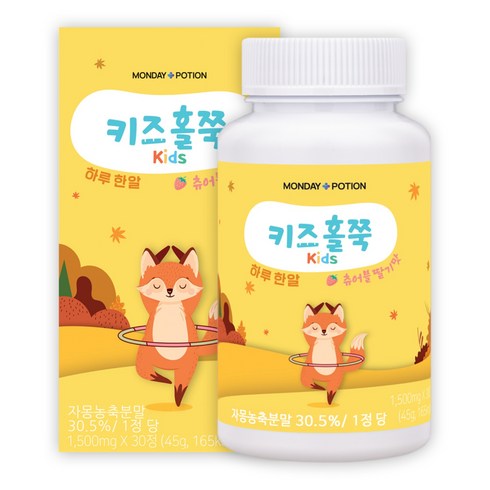 우리아이쏙쏙 "키즈홀쭉(30정)" 숙지황 홍화씨 차전자피분말 함유, 30정, 1개
