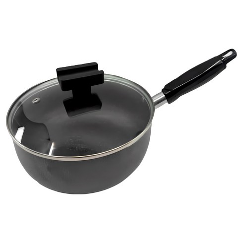 써니 편수냄비 양은 라면 짜장 냄비 국산 코팅, 18cm, 블랙, 1개
