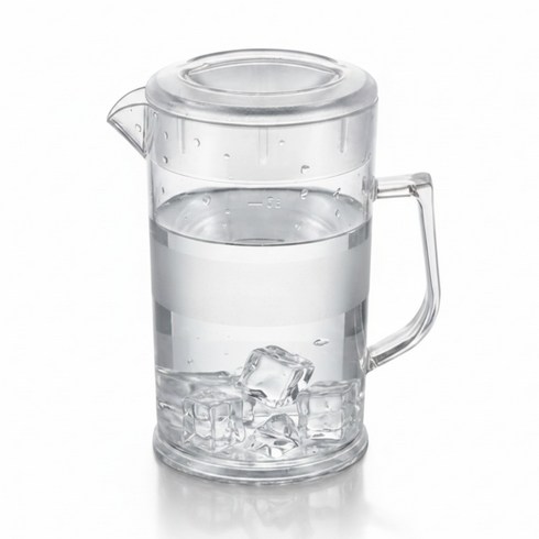 일리 카페용 가벼운 냉장고 물병 물피쳐 워터포트, 투명, 1L, 1개