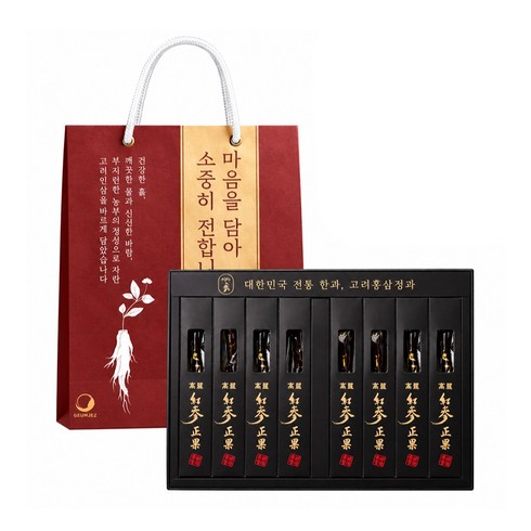 국내산 홍삼정과 프리미엄 선물세트, 1박스, 300g